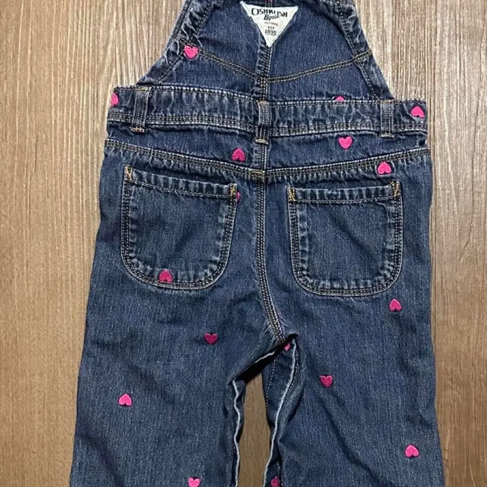 Oshkosh bgosh blue denim overalls